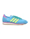 Adidas Originals Sl 72 Og Sneakers In Cyan Suede And Fabric