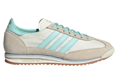 Pre-owned Adidas Originals Sl 72 Og (women's) Sneakers In Off White/semi Flash Aqua/glow Blue In Multi