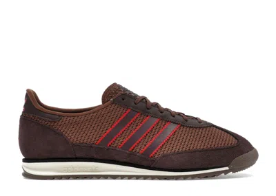 Pre-owned Adidas Originals Sl 72 Og (women's) Sneakers In Preloved Brown/shadow Brown/collegiate Red