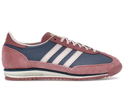 Pre-owned Adidas Originals Sl 72 Og (women's) Sneakers In Preloved Ink/sandy Pink/preloved Crimson