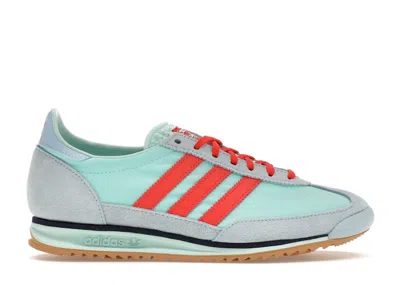 Pre-owned Adidas Originals Sl 72 Og (women's) Sneakers In Semi Flash Aqua/bright Red/clear Sky Blue