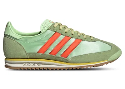 Pre-owned Adidas Originals Sl 72 Og (women's) Sneakers In Semi Green Spark/solar Orange/off White In Multi