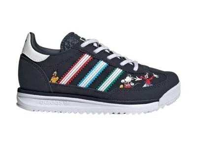 Pre-owned Adidas Originals Sl 72 Rs Disney Sneakers In Aurora Ink/cloud White/court Green In Multi
