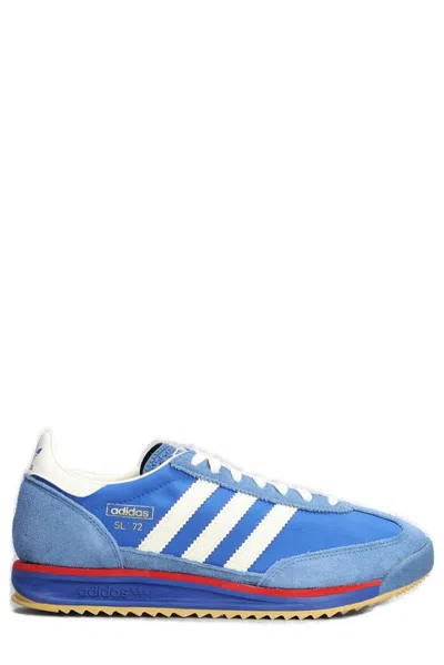 Adidas Originals Sl 72 Rs Shell And Suede Sneakers In Blue