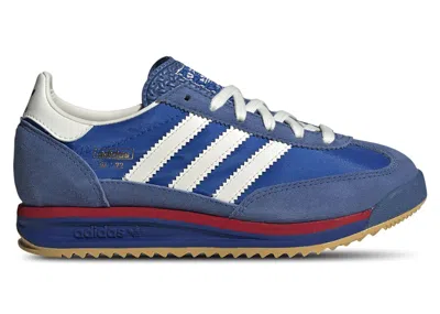 Pre-owned Adidas Originals Sl 72 Rs Scarlet Sneakers In Blue/core White/better Scarelet Red