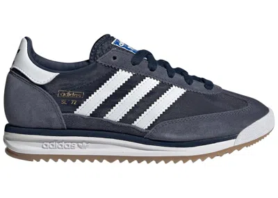 Pre-owned Adidas Originals Sl 72 Rs Sneakers In Night Indigo/cloud White/shadow Navy Blue In Multi