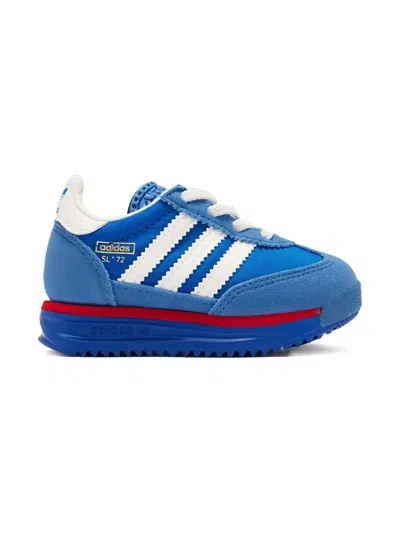 Adidas Originals Sl 72 Rs Three-stripe Sneakers In Blue