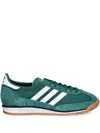 Adidas Originals Womens Collegiate Green White O Sl 72 Suede And Mesh Low-top Trainers In Green