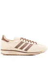 Adidas Originals Womens Sand Strata Preloved Bro Sl 72 Textured Woven And Leather Low-top Trainers In Brown