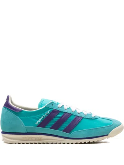 Adidas Originals Sl 72 Stripes Sneakers In Blue