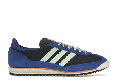 Pre-owned Adidas Originals Sl 72 (women's) Sneakers In Night Indigo/semi Green Spark/royal Blue