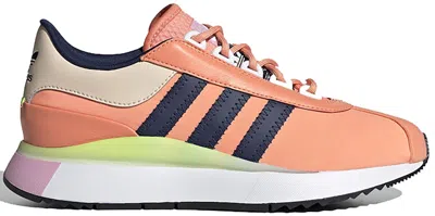 Pre-owned Adidas Originals Sl Andridge (women's) Sneakers In Chalk Coral/night Indigo/solar Yellow In Multi