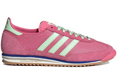Pre-owned Adidas Originals Sl72 Green Spark (women's) Sneakers In Pink Fusion/semi Green Spark/lucid Blue