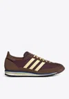 Adidas Originals Low Top Sneakers Suede Accents In Burgundy