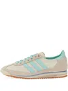 Adidas Originals Womens Offwhite Semi Flash Aqua Sl 72 Suede And Shell Low-top Trainers In Neutral