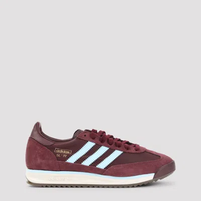 Adidas Originals Sl 72 Rs Stripes Leather Sneakers In Brown