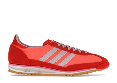 Pre-owned Adidas Originals Sl72 (women's) Sneakers In Solar Red/ice Lavender/better Scarelet Red
