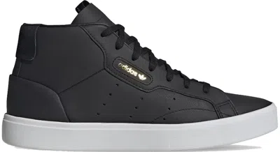 Pre-owned Adidas Originals Sleek Mid (women's) Sneakers In Core Black/crystal White