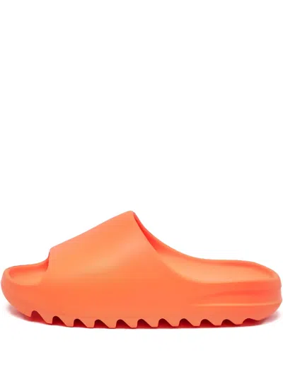 Pre-owned Adidas Originals Slip-on Style Slides In Orange