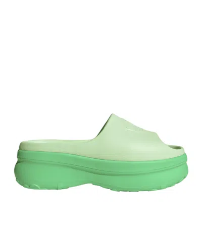 Adidas Originals Slip-on Slippers In Green