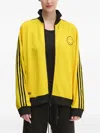 Adidas Originals Smiley Three-stripe Track Top In Yellow