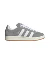 Adidas Originals Womens Grey White Campus 00s Brand-stripe Low-top Suede Trainers In Gray