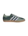 Adidas Originals Adidas Womens Mineral Green Silver Daw Gazelle Indoor Suede Low-top Trainers In Green