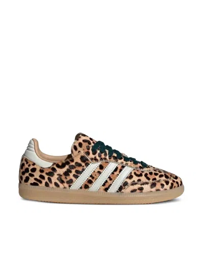 Adidas Originals Handball Spezial Leopard-print Leather Sneakers In Animal Print