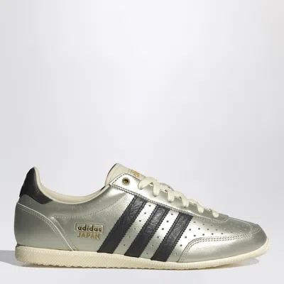 Adidas Originals Japan Three-stripe Leather Sneakers In Silver