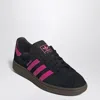 Adidas Originals Sneaker München In Black/fuchsia Suede In Black