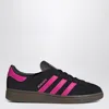 Adidas Originals Sneaker München In Black/fuchsia Suede In Multi