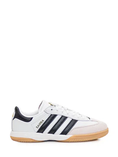 Adidas Originals Samba Mn Leather Low-top Sneakers In White