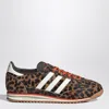 Adidas Originals Womens Adidas Sl 72 Leopard-print Suede And Mesh Low-top Trainers In Animal Print