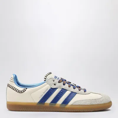 Adidas Originals Adidas By Wales Bonner | Trainer Wales Bonner Samba Wonder Clay/royal Blue/wonder White In Brown