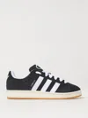 Adidas Originals Womens Campus Brand-stripe Suede Low-top Trainers Black White In 黑色