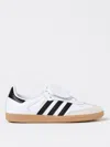 Adidas Originals Adidas Men's White Core Black Gold Me Sambae Suede And Leather Low-top Trainers In White