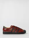 Adidas Originals Vintage Crocodile Pattern Round Toe Sneakers In Brown