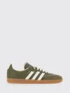 Adidas Originals Samba Og Nubuck-trimmed Full-grain Leather Sneakers In Green