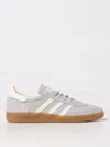 Adidas Originals Handball Spezial Leather-trimmed Suede Sneakers In Grey