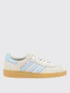 Adidas Originals Womens Alumina Clear Sky Gum Handball Spezial Suede Low-top Trainers In Beige