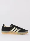 Adidas Originals Gazelle Suede Three-stripe Sneakers In Black