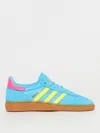 Adidas Originals Handball Spezial Sneakers In Cyan Suede And Fabric
