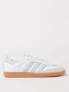 Adidas Originals Logo Sneakers With Contrasting Heel Counter In White