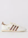 Adidas Originals Womens White Preloved Brown Cre Japan Leather Low-top Trainers In White