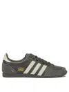Adidas Originals Brown Leather Fabric Sneakers In Gray