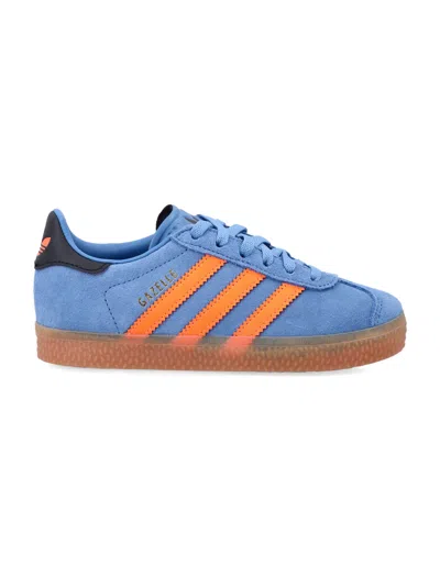 Adidas Originals Mini Classic Gazelle Sneakers For Little Feet In Blue