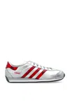 Adidas Originals Low-top Logo Sneakers Contrast Stripes In Metallic