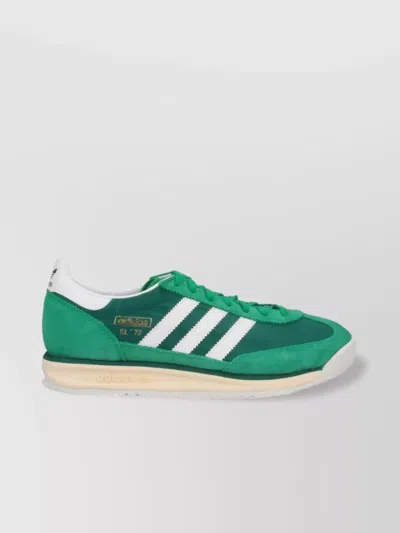 Adidas Originals Sneakers Low Top Contrast Stripes In Green