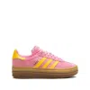 Adidas Originals Mens Bliss Pink Spark Bliss P Gazelle Bold W Low-top Suede Trainers In Pink/yellow