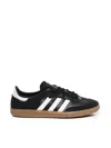 Adidas Originals Samba Decon Sneakers In Black Leather In Black